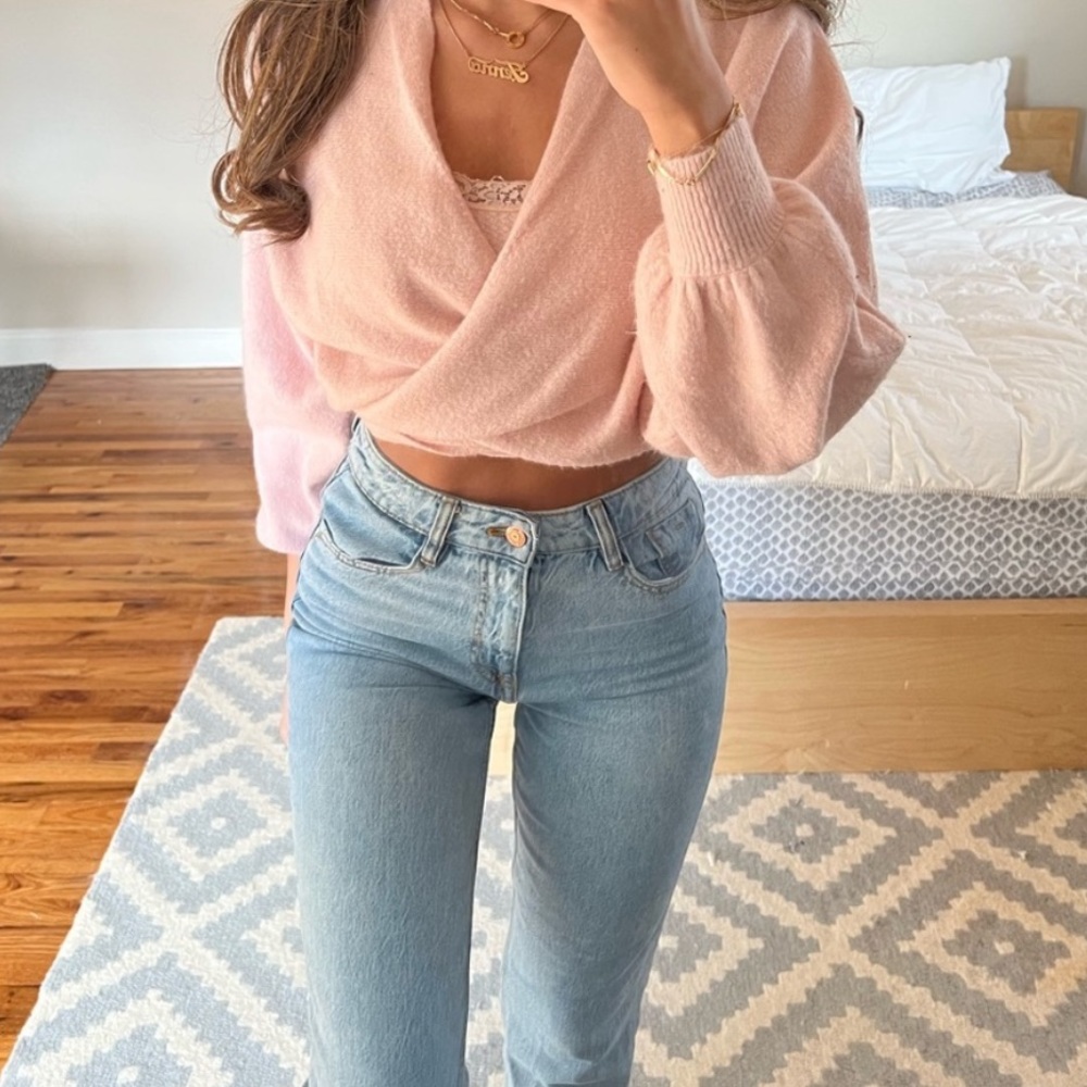 Pink sweater